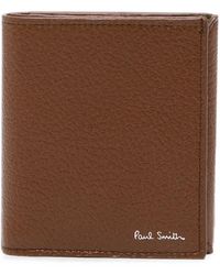 Paul Smith - Logo-Stamp Pebbled-Leather Wallet - Lyst