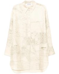 Rohe - Camisa Con Mapa Estampado - Lyst