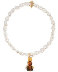 Bimba Y Lola - Stones Rabbit Pendant Necklace - Lyst