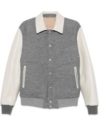Eleventy - Panelled Wool-Blend Jacket - Lyst