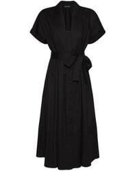 Elena Miro - Vestido Largo Con Cinturón - Lyst