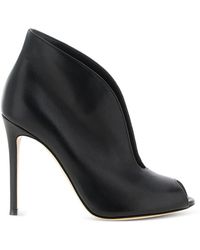 Gianvito Rossi - Vamp Peep-Toe Heeled Pumps - Lyst
