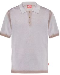 DIESEL - Button-Up Polo Shirt - Lyst