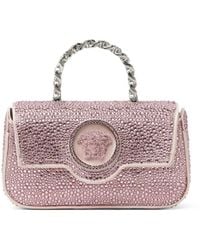 Versace - Mini Sac À Main La Medusa À Ornements En Cristal - Lyst