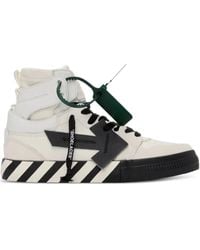 Off-White c/o Virgil Abloh - High Top Vulcanized "white/black" スニーカー - Lyst