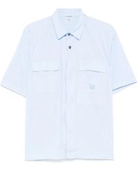 C.P. Company - Camisa con logo bordado - Lyst