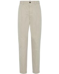 DSquared² - One Pleat Cotton Pants - Lyst