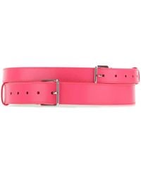 McQueen - Buckle-Fastened Leather Belt - Lyst