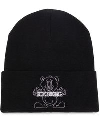 Iceberg - Logo-Embroidered Wool Beanie - Lyst