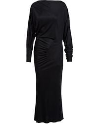 KHAITE - Oron Gathered Long-sleeve Dress - Lyst