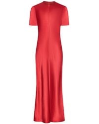 FFORME - Akriti Satin Slim-Fit Maxi Dress - Lyst