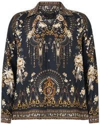 CAMILLA - Long-Sleeve Camp-Collar Shirt - Lyst