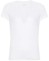 Zadig & Voltaire - Rhinestone-Embellished Cotton T-Shirt - Lyst