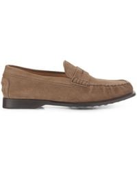 Tod's - Suede Slip-On Loafers - Lyst