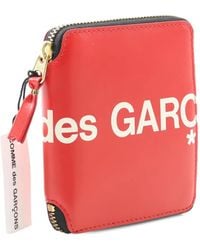Comme des Garçons - Logo-print Round Zipper Wallet - Lyst