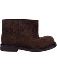 Moschino - Calf-Hair Ankle Boots - Lyst