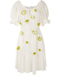 Clube Bossa Jurk Met Borduurwerk - Wit