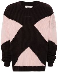 GmbH - Geometric-Pattern Knitted Jumper - Lyst