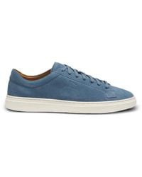 BOSS - Suede Trainers With Emed Logo - Lyst