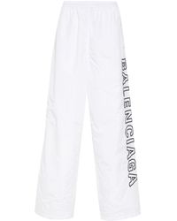 Balenciaga - Embroidered-Logo Track Pants - Lyst