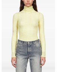 Haikure - Margie Cable-Knit Roll-Neck Bodysuit - Lyst