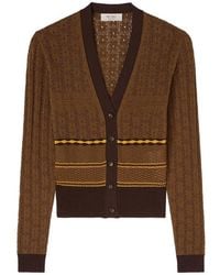 RETORI - Mix-Stitch Knit Cardigan - Lyst