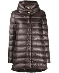 Herno - Amelia Mantel Mit Stehkragen - Lyst