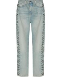 Amiri - Crystal-Embellished Jeans - Lyst
