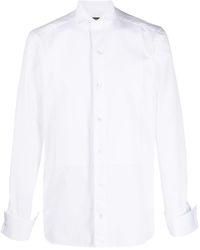Zegna - Slim-cut Long-sleeved Shirt - Lyst