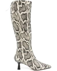 Aeyde - Klea Stiefel mit Schlangen-Print 70mm - Lyst