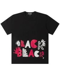 COMME DES GARÇON BLACK - Logo-Graphic T-Shirt - Lyst