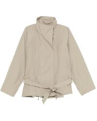 Juun.J - Veste Ceinturée À Col Montant - Lyst