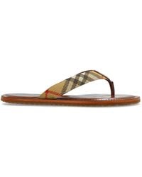 Burberry - Check Pavilion Sandals - Lyst
