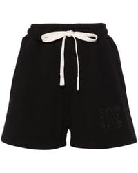 Palm Angels - Pantalones cortos de chándal con logo bordado - Lyst