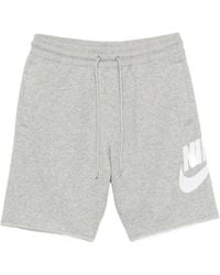 Nike - Logo-Print Drawstring-Waist Track Shorts - Lyst