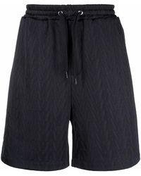 Valentino Garavani - Monogram Jersey Track Shorts - Lyst