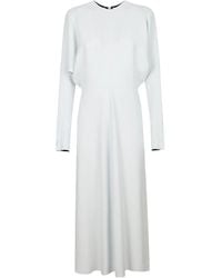 Victoria Beckham - Long-Sleeve Midi Dress - Lyst