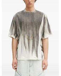 Marcelo Burlon - Tie-Dye Flame-Print T-Shirt - Lyst