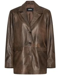 ROTATE BIRGER CHRISTENSEN - Leather Blazer - Lyst