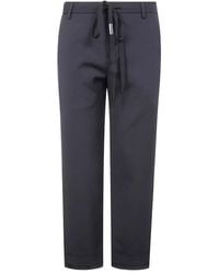 Ann Demeulemeester - Gerade Hose Mit Kordelzug - Lyst