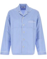 Tekla - Gestreept Shirt Met Borduurwerk - Lyst