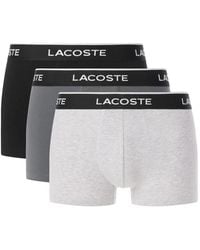 Lacoste - Logo-Waistband Boxers (Set Of Three) - Lyst