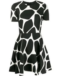 Valentino Garavani - Giraffe Print Flared Mini Dress - Lyst