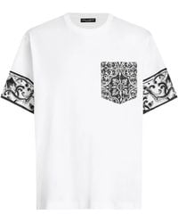 Dolce & Gabbana - Maiolica' Print T-Shirt - Lyst