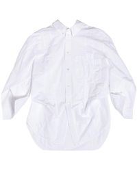 Balenciaga - Long-sleeve Cotton Shirt - Lyst