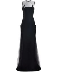 Gemy Maalouf - Open-Back Structured Maxi Dress - Lyst