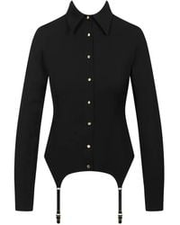 Maison Close - Blouse Met Kanten Rug - Lyst