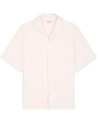 Fursac - Camp-Collar Short-Sleeve Shirt - Lyst