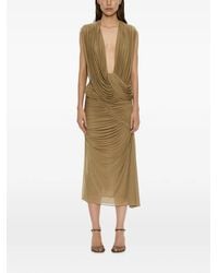 Christopher Esber - Orion Ruched Midi Skirt - Lyst