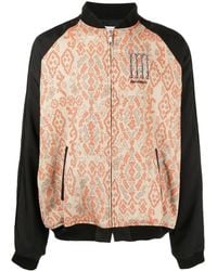 Children of the discordance - Patterned-Jacquard Bomber Jacket - Lyst